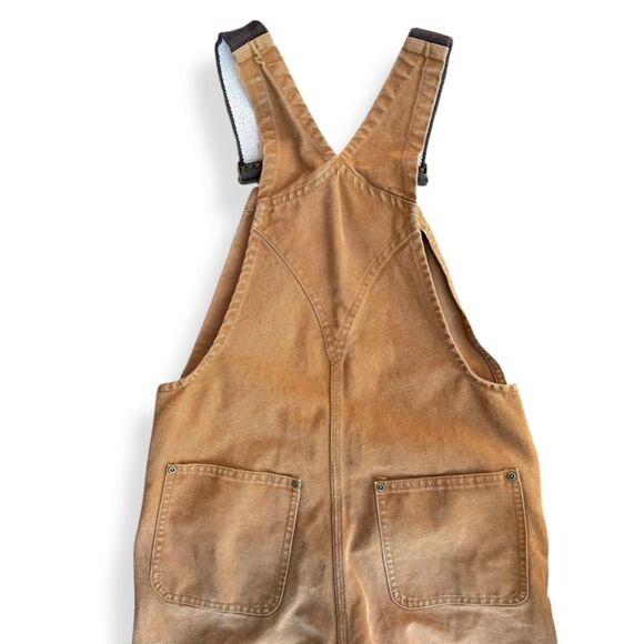 Carhartt Kids' Brown Cotton Canvas Overalls Bibs Size 10 Workwear Outfit - Picture 10 of 12